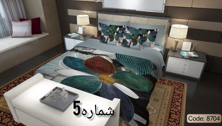 روتختی دونفره سه بعدی جنس میکرو تنسیل