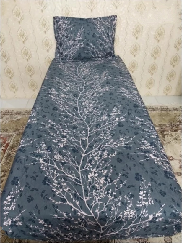 ملحفه کشدار تخت یکنفره نوجوان طرح شاخه